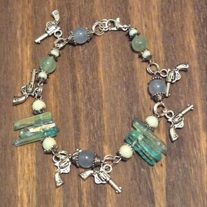 Charm Bracelet with Blue Accents